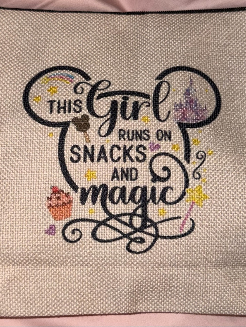 Disney Cream Pouch, Poncho, Minnie Mouse Scrunchy